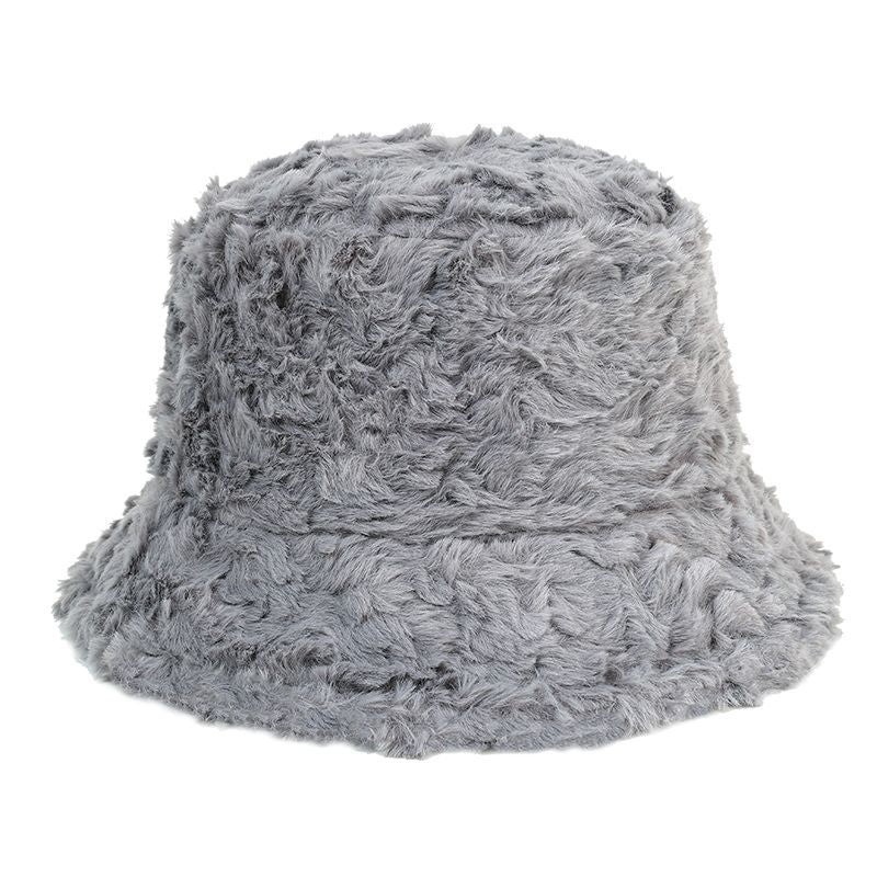 Wholesale Winter soft wool lamb ferret Bucket Hat