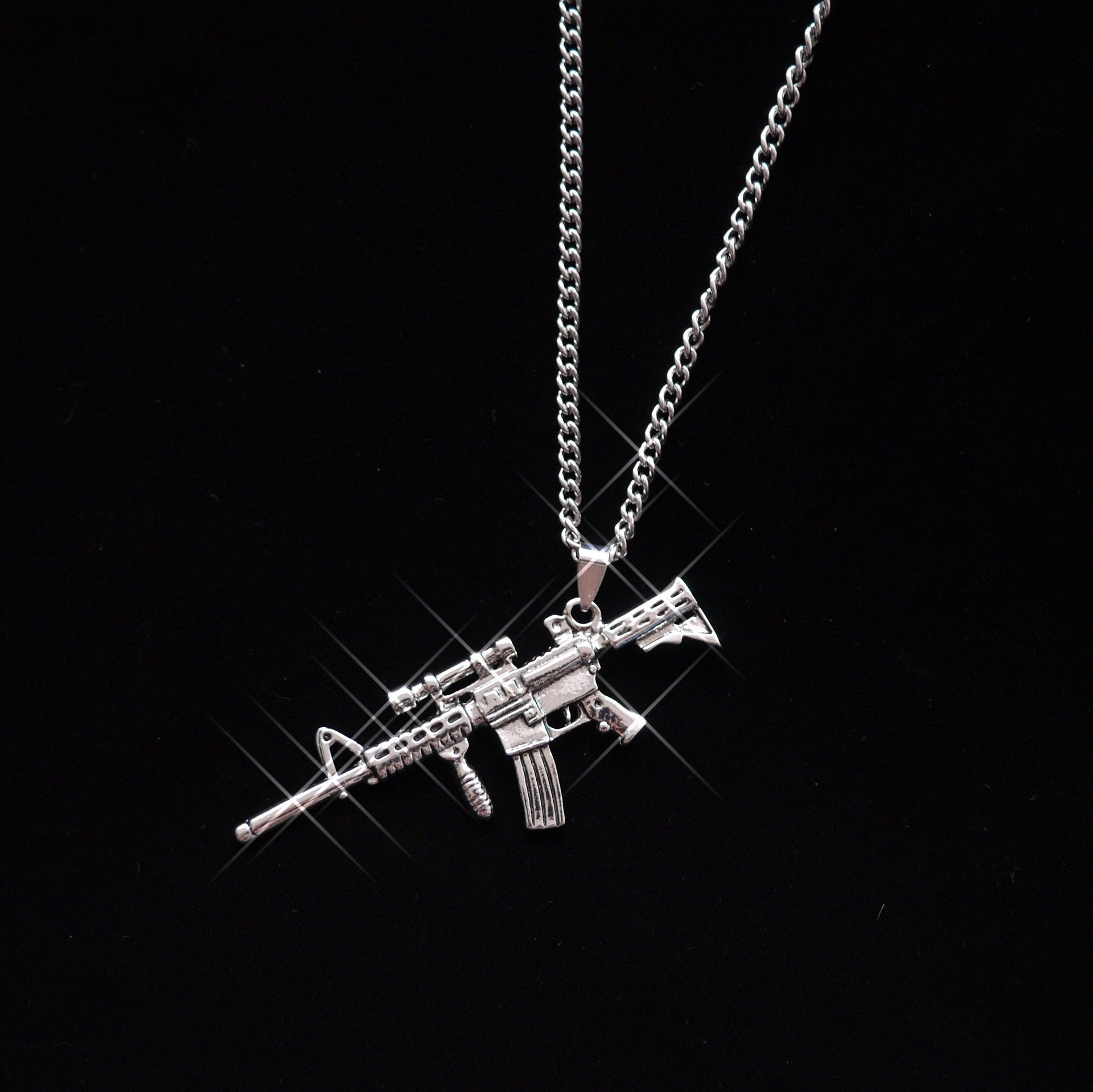 Wholesale Fun Funny Pistol Pendant Necklace