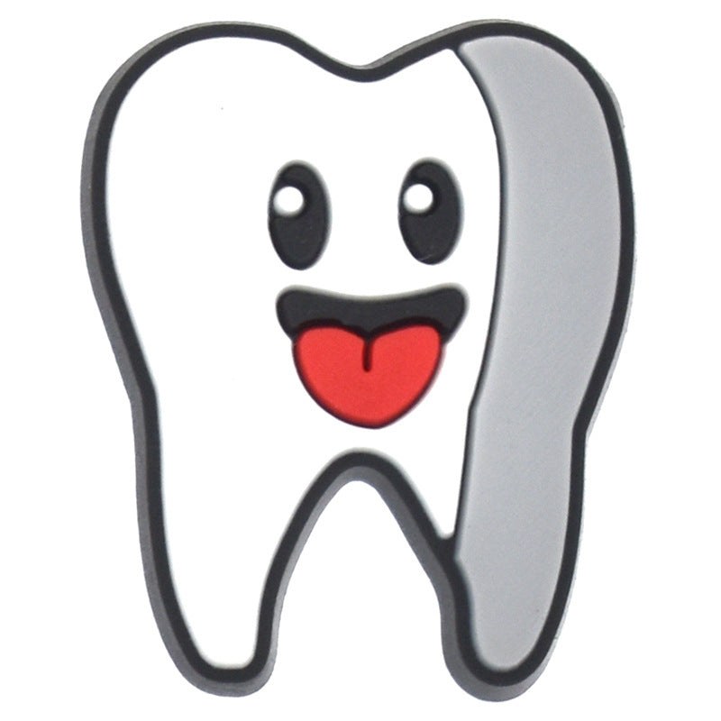 Wholesale Random 100pcs Teeth Series Shoes Accessories Shoes Charms