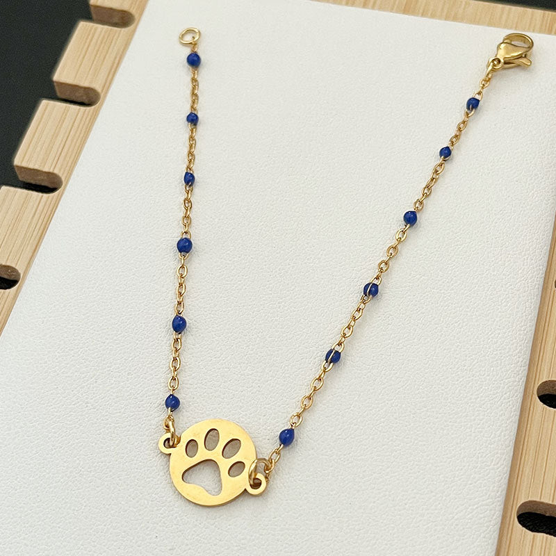 Wholesale Stainless Steel Colorful Bohemian Rice Bead Bracelets