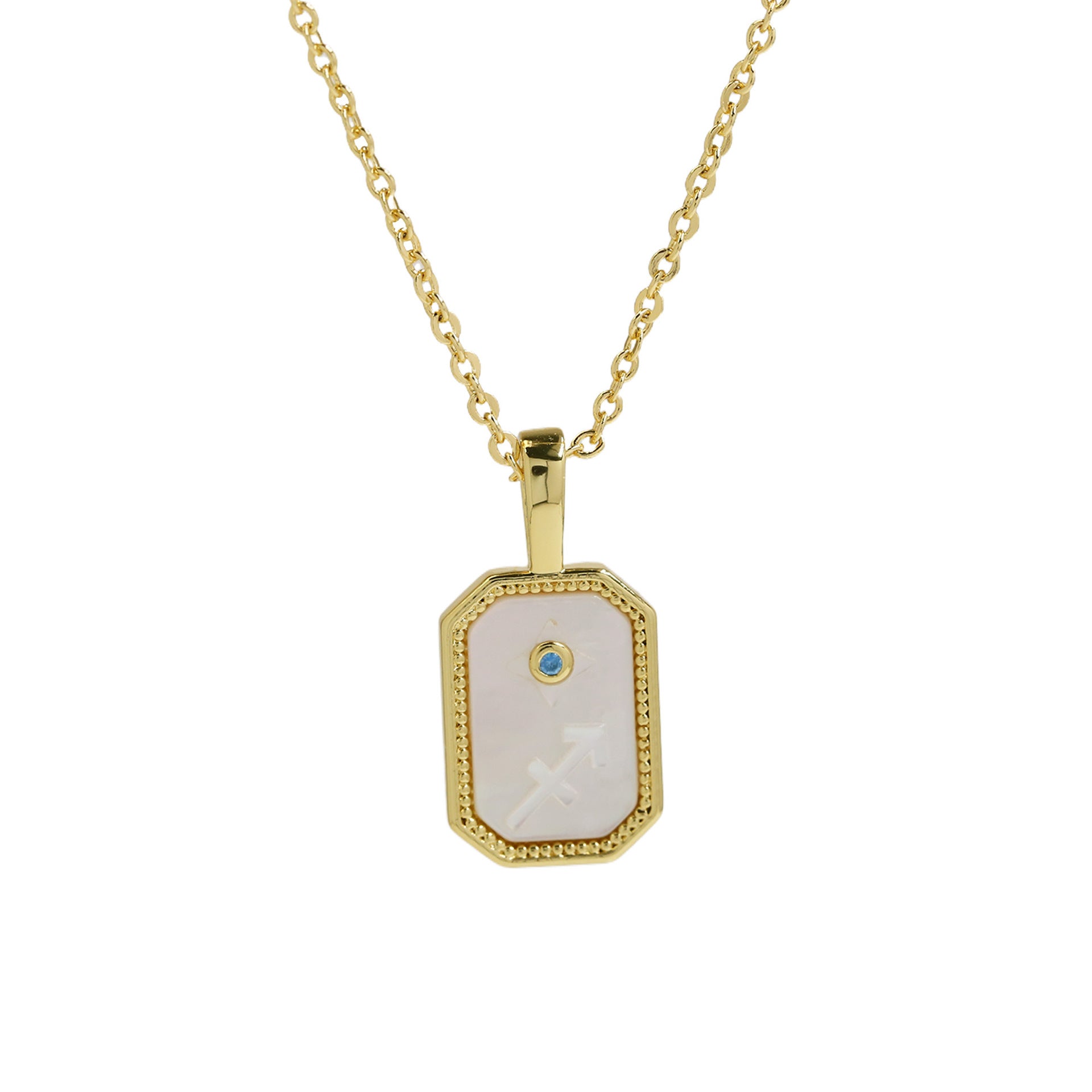 Wholesale Shell relief convex feel twelve constellation necklace