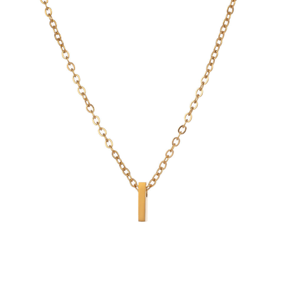 Wholesale Titanium Steel Necklace Letter Necklace ACC-NE-XuHao001