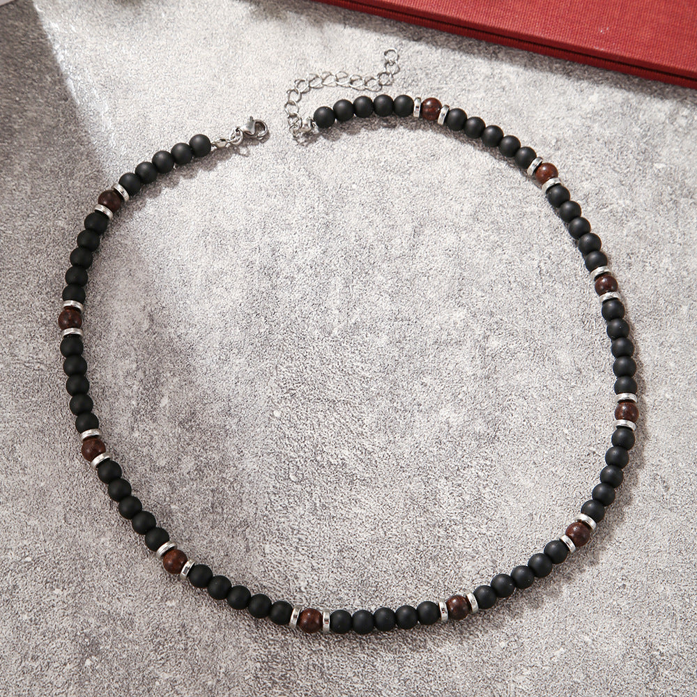 Wholesale Summer Beach Bohemian Wood Chip nut Shell Necklace
