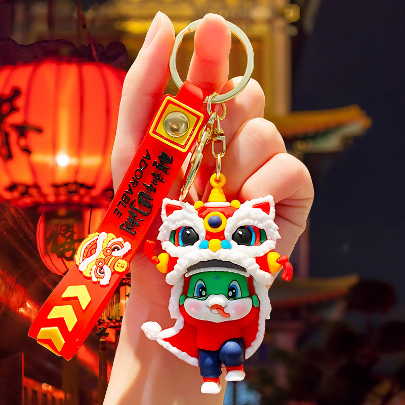 Wholesale Cute cartoon silicone keychain