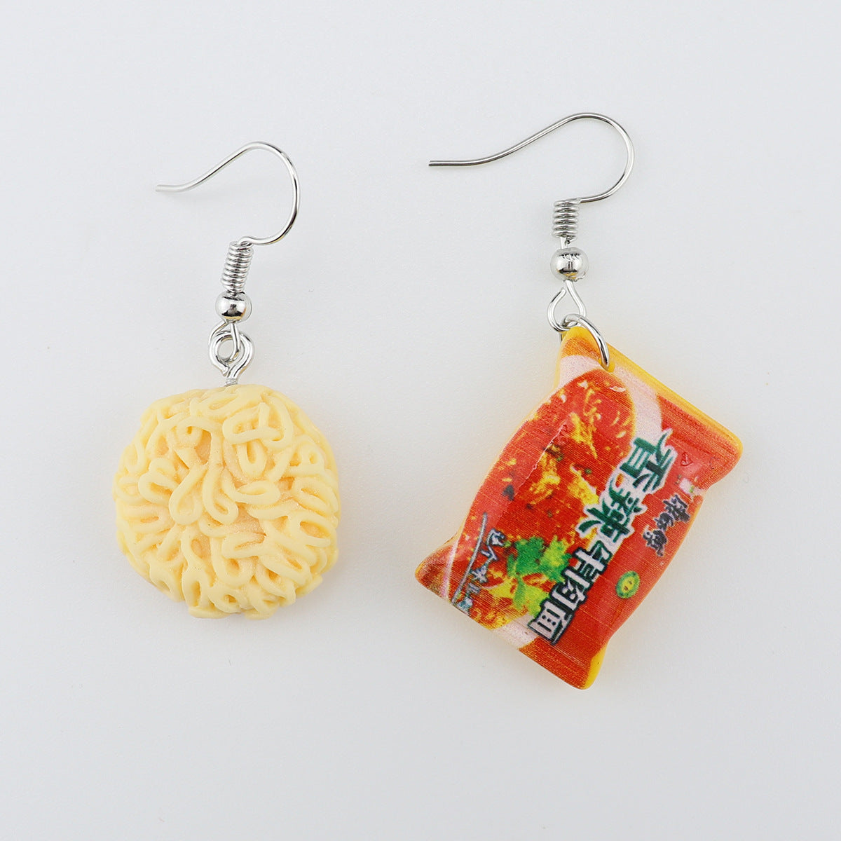 Wholesale  10pcs Creative  Fries Instant Noodles Earrings