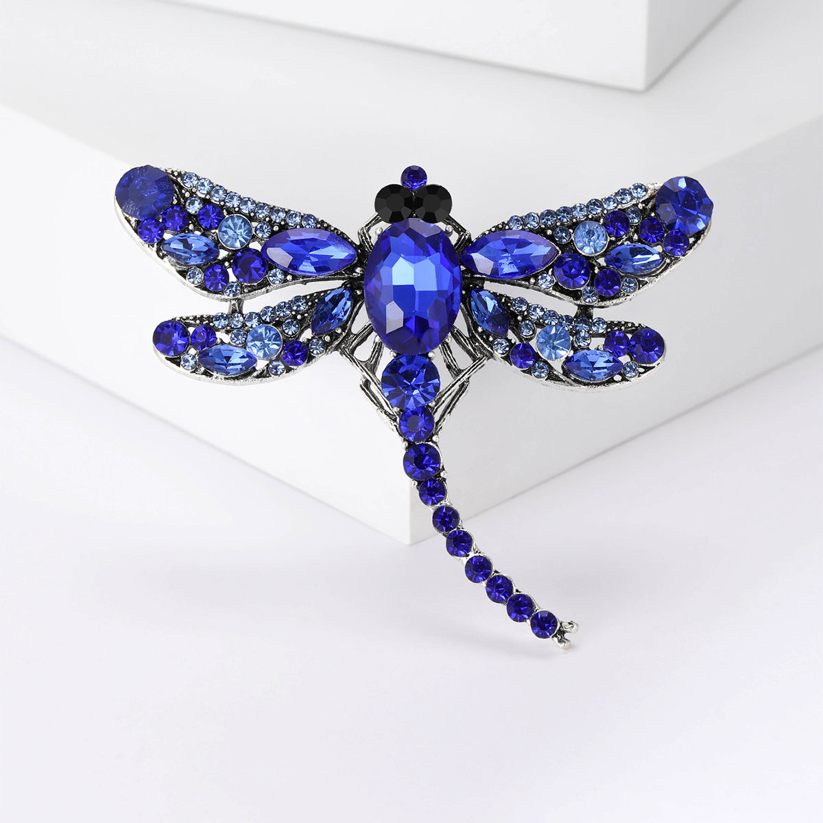 Wholesale Trendy Women S Dragonfly Brooch Pin Alloy Rhinestone Corsage Party Jewelry Accessory