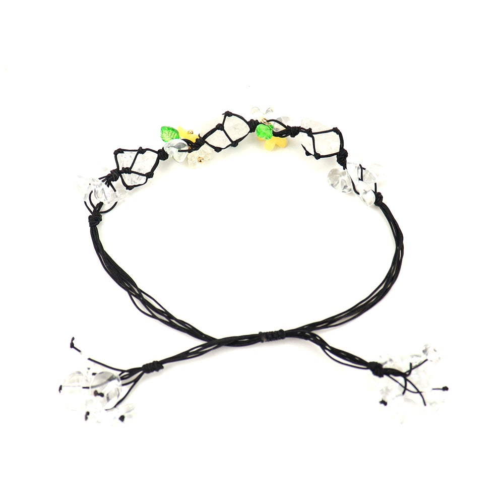 Wholesale Handmade Crystal Macrame Bracelet Geometric Design Unisex Jewelry Gift