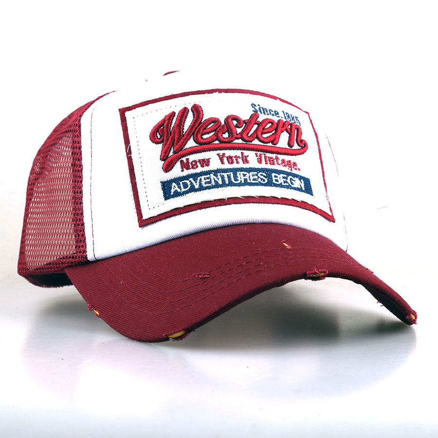 Wholesale  3D Embroidered  Big Brim Baseball Cap