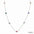 Wholesale Stainless Steel Colorful Zircon Bracelet Necklace Set