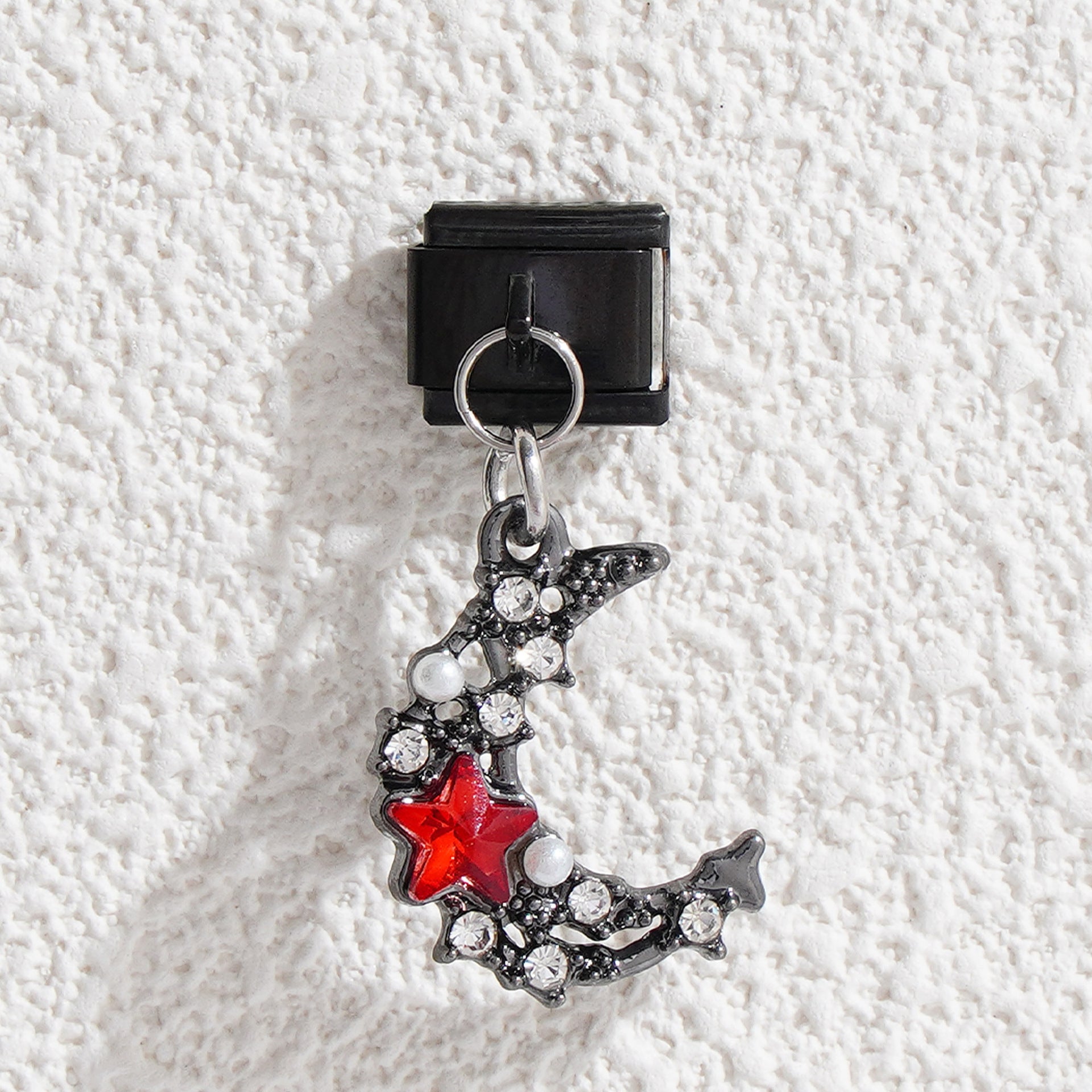 Wholesale Italian Charm Bracelet 9mm DIY Splicing Butterfly Pendant Black Silk Series Stainless Steel Composable Bracele