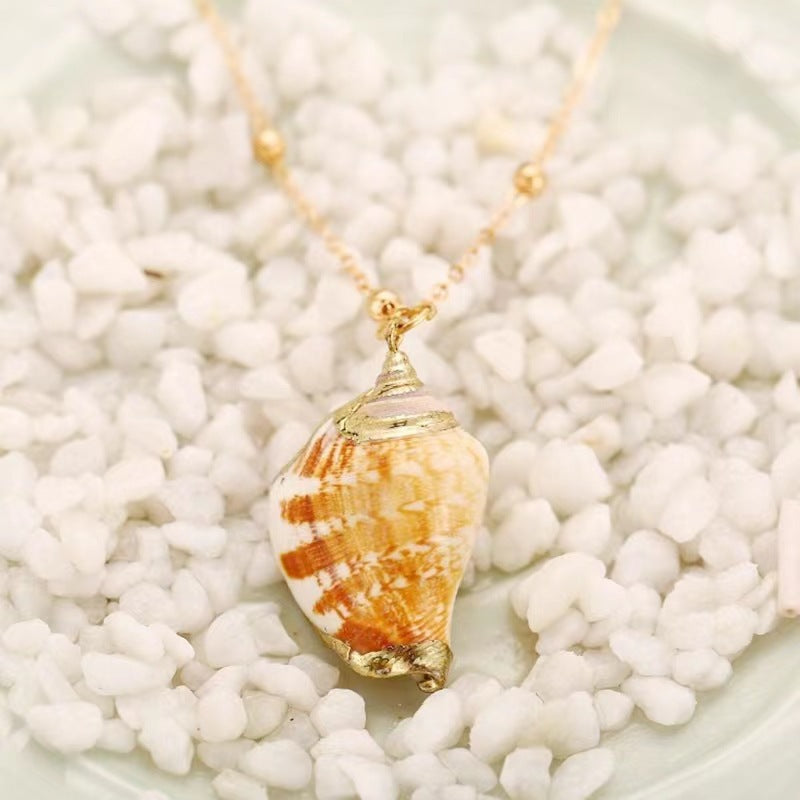Wholesale Conch Bead Necklace Natural Shell  Beach Natural Necklace