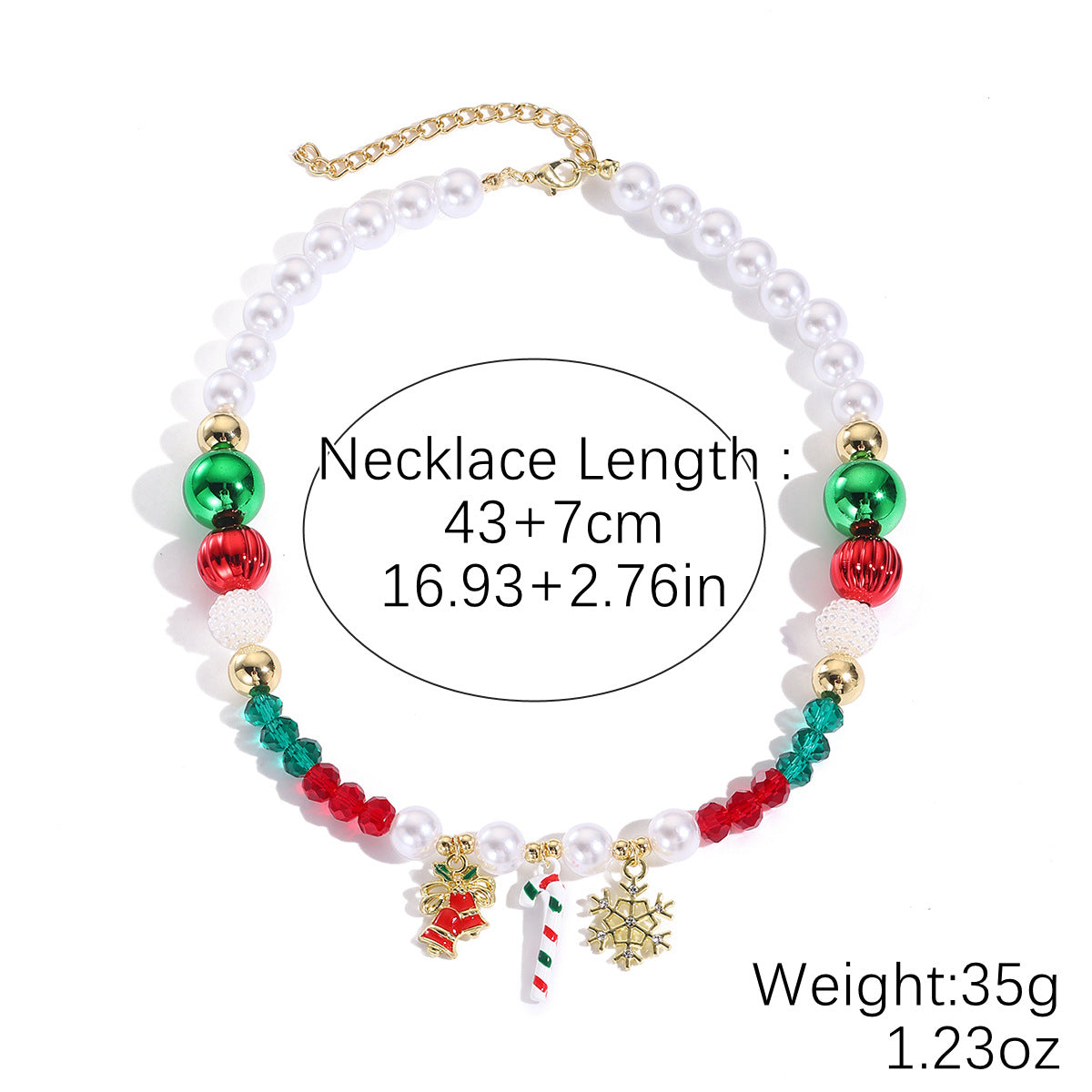 Wholesale Christmas  Colorfulful Bell Pendant Necklace