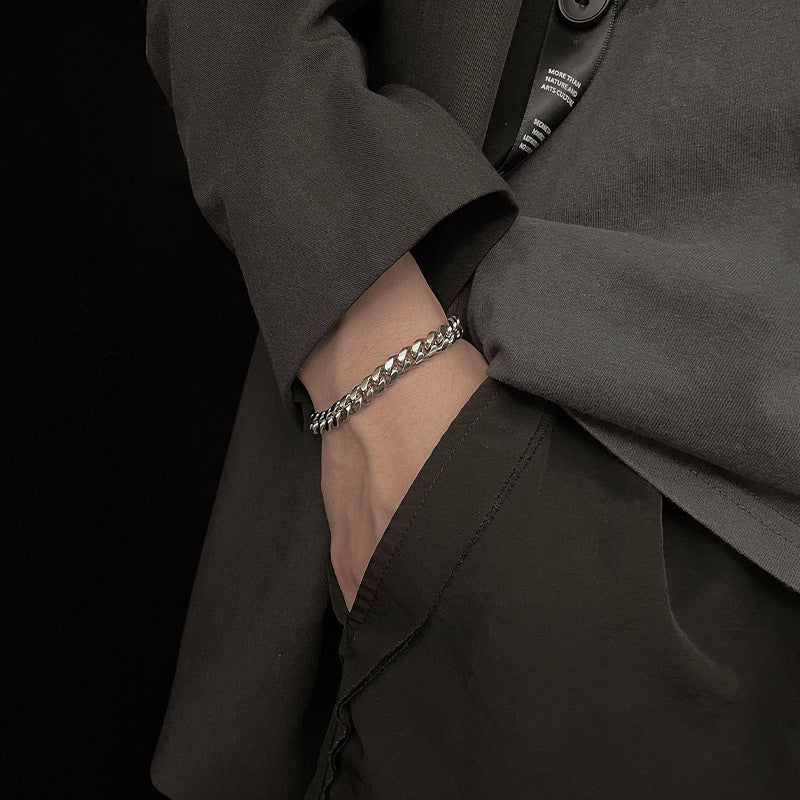 Wholesale Titanium Steel Buckle Cuban Bracelet ACC-BT-Meihun001