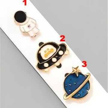 Wholesale Astronaut Bear Decorative Cartoon Pins Suitable for Smartwatch Silicone Strap Accessories Factory In-Stock Dropshipping