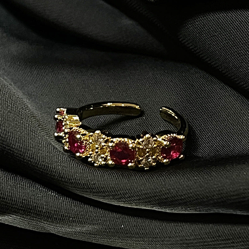 Wholesale Antique Style Blati Gold Irregular Hollow Open Ring ACC-RS-JiuHao005