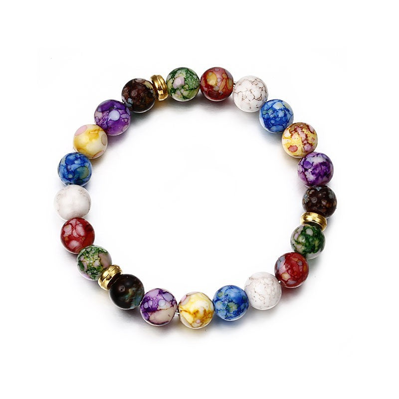 Wholesale colorful natural agate stone bracelet