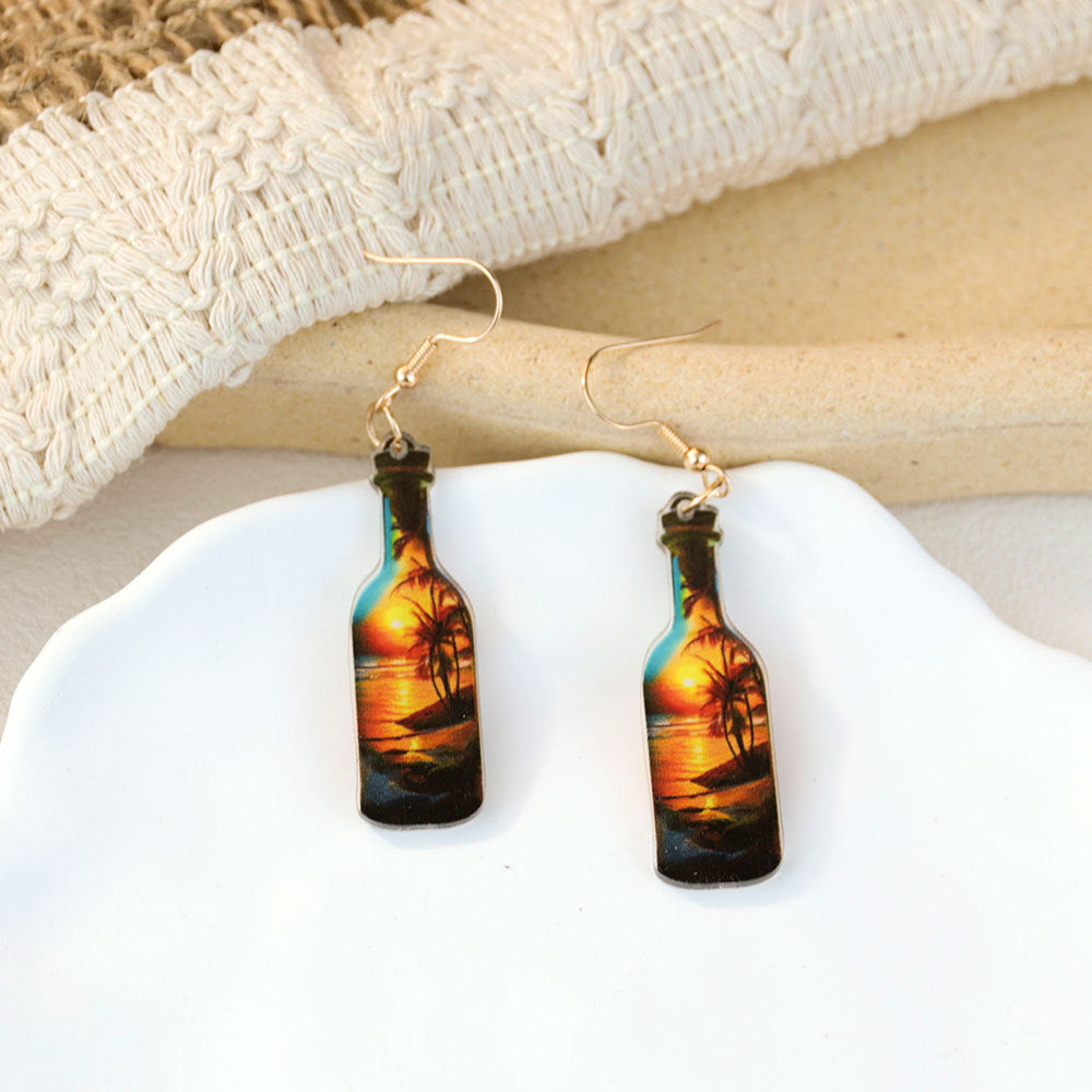 Wholesale Water Cup Acrylic Earrings