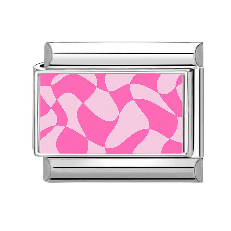 Wholesale 9mm Italian Charm Starter Bracelets DIY square Single Section Creative Stainless Steel Composable Bracelet