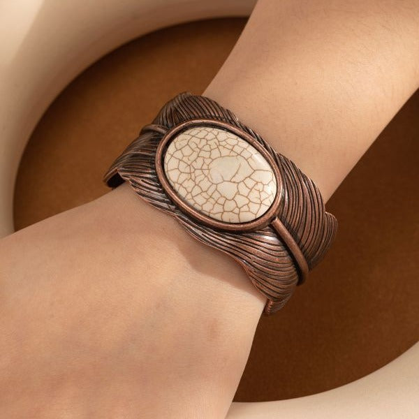 Wholesale Bohemian Peacock Feather Bracelet ACC-BT-Gaoz004