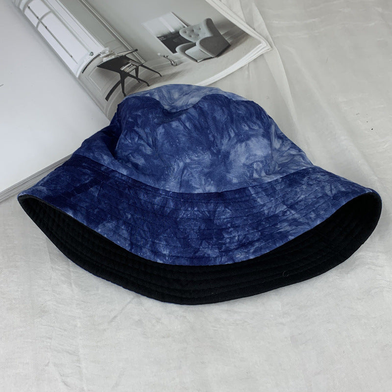 Wholesale  tie-dyed double-sided fisherman hat bucket hat
