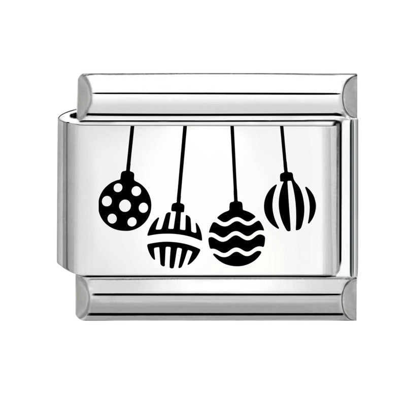 Wholesale 9mm Italian Charm Starter Bracelets DIY Christmas Stainless Steel Composable Bracelet