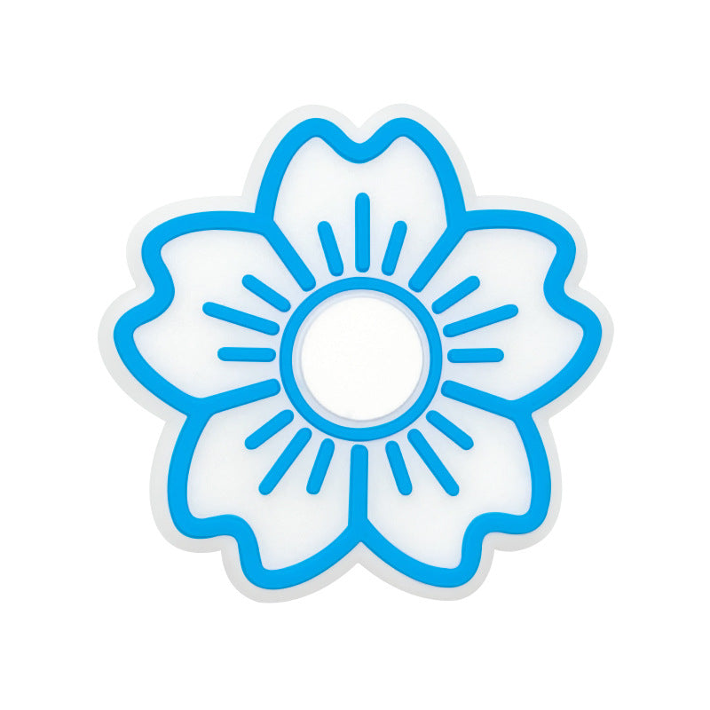 Wholesale Food Grade Silicone Cherry Blossom Teether Beads For Baby Teething DIY Craft Supply