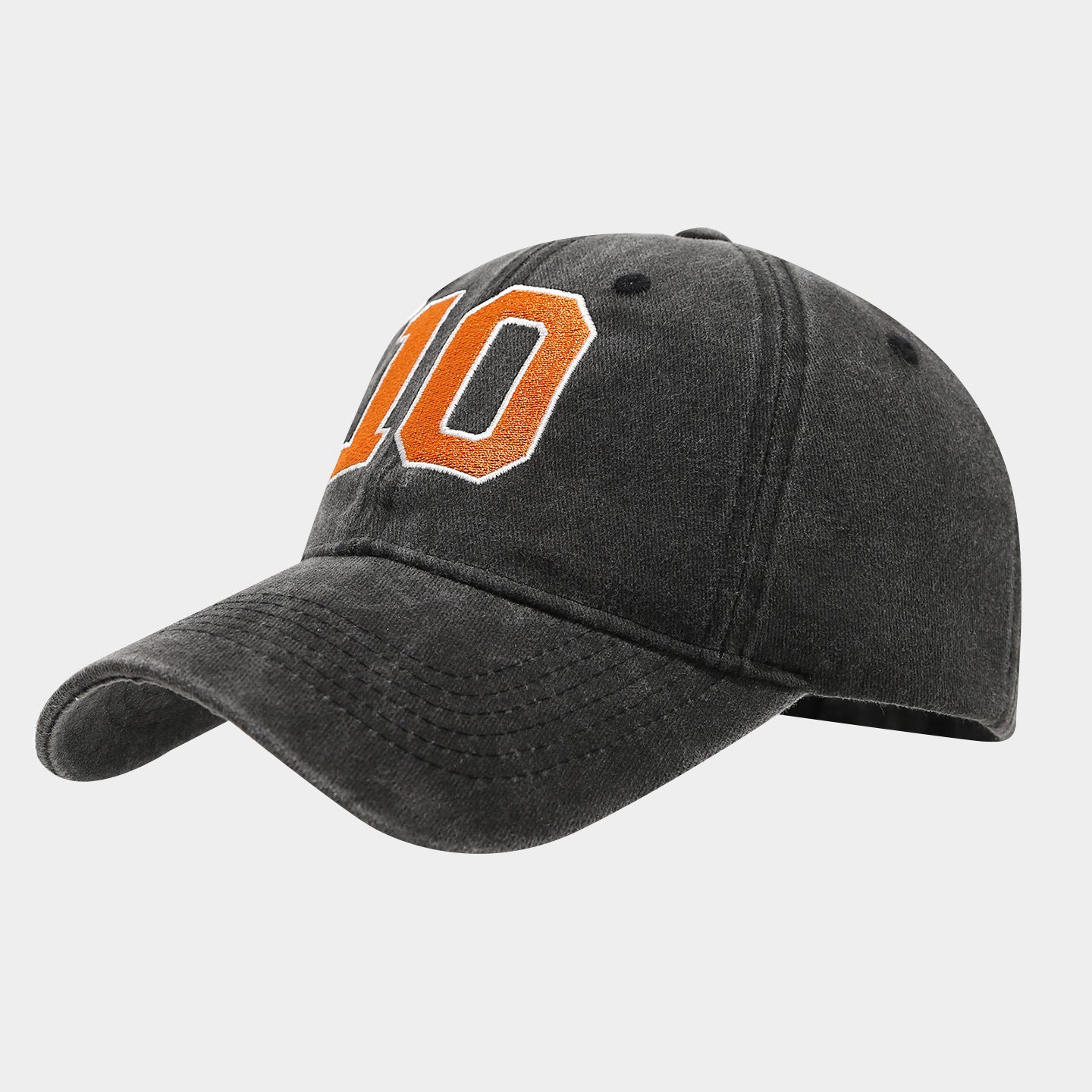 Wholesale Retro Washed  10 Number  Baseball Cap