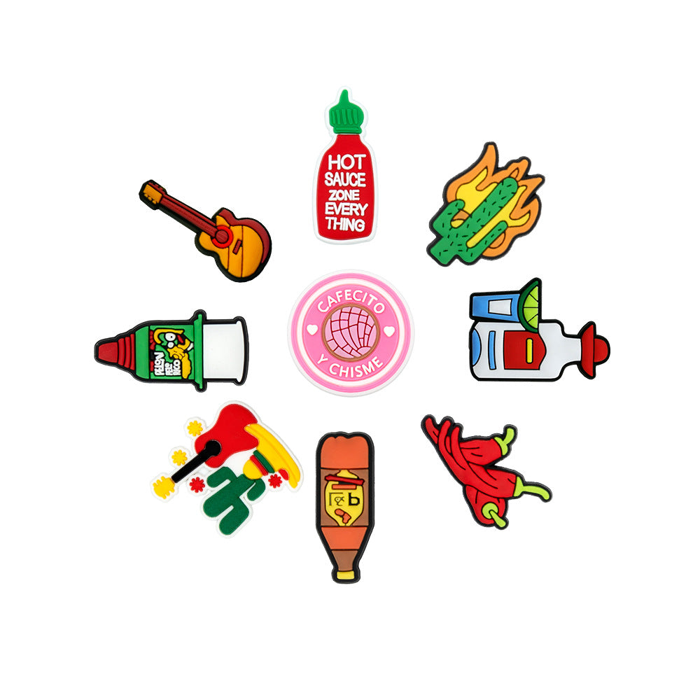 Wholesale Random 100pcs Mexican style Shoes Accessories Shoes Charms