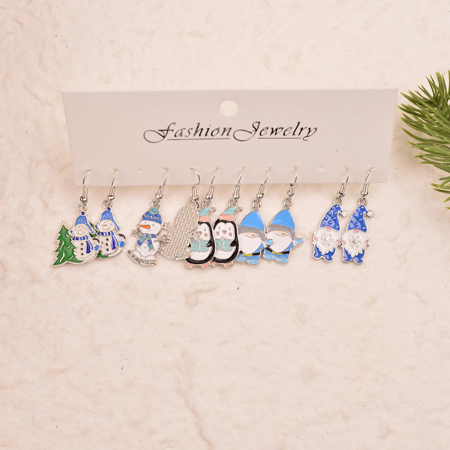 Wholesale Winter Penguin Snowman  Earrings