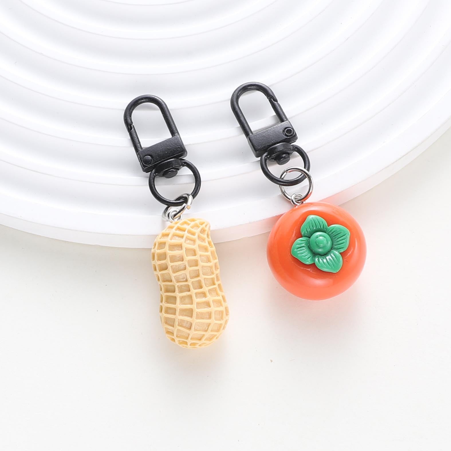 Wholesale Peanuts and Tomato Mini Keychain