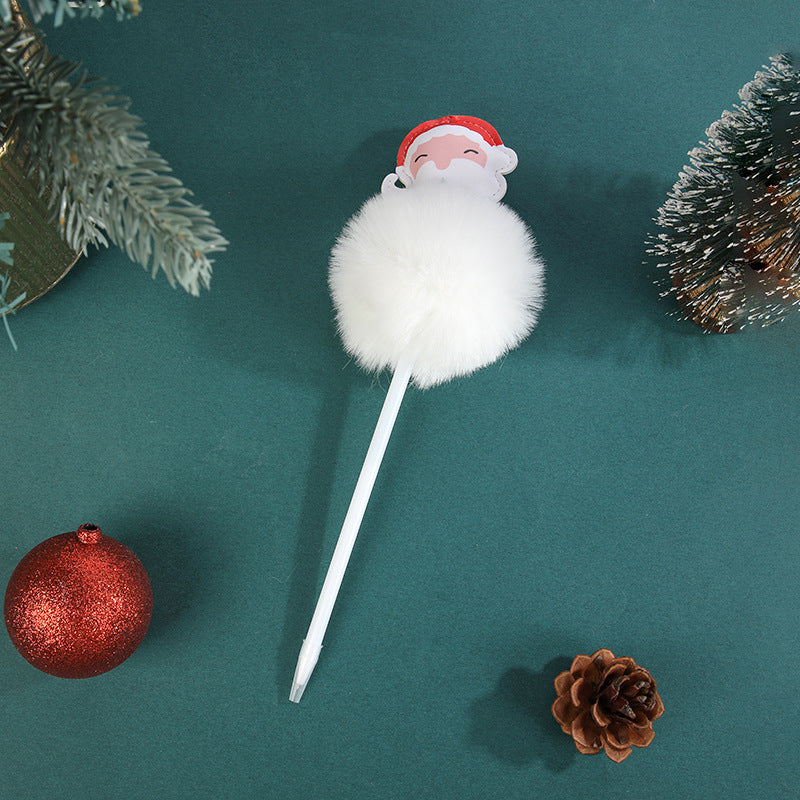 Wholesale Christmas style plush pen ballpoint pen