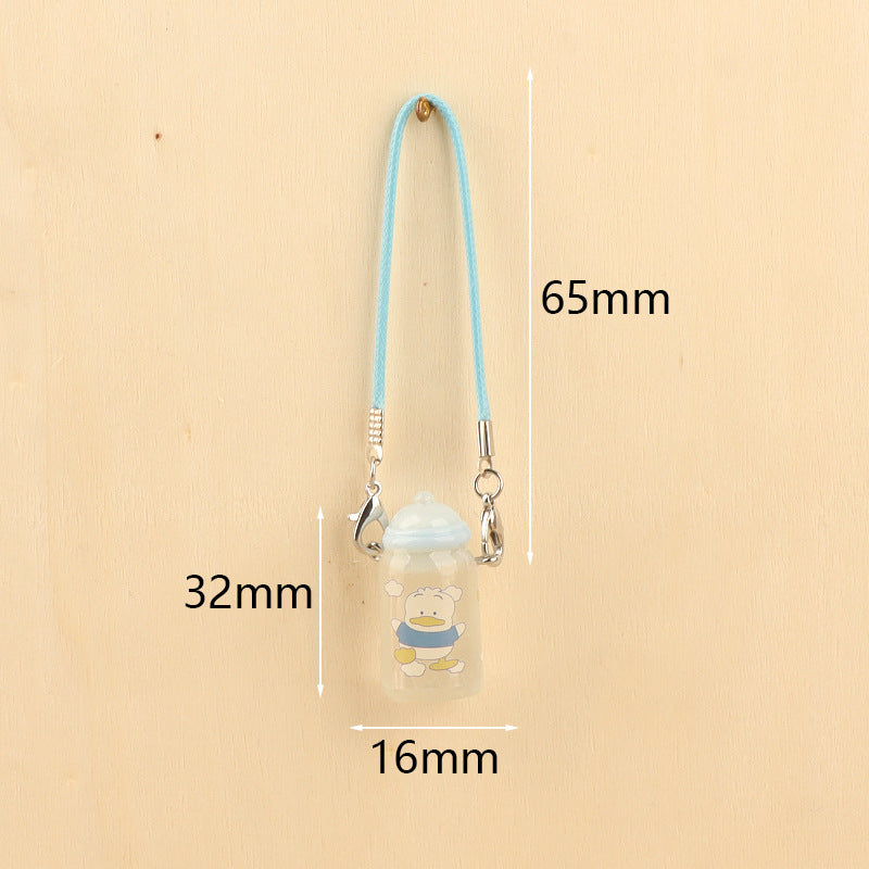 Wholesale Cute cartoon mini bottle pendant doll accessories