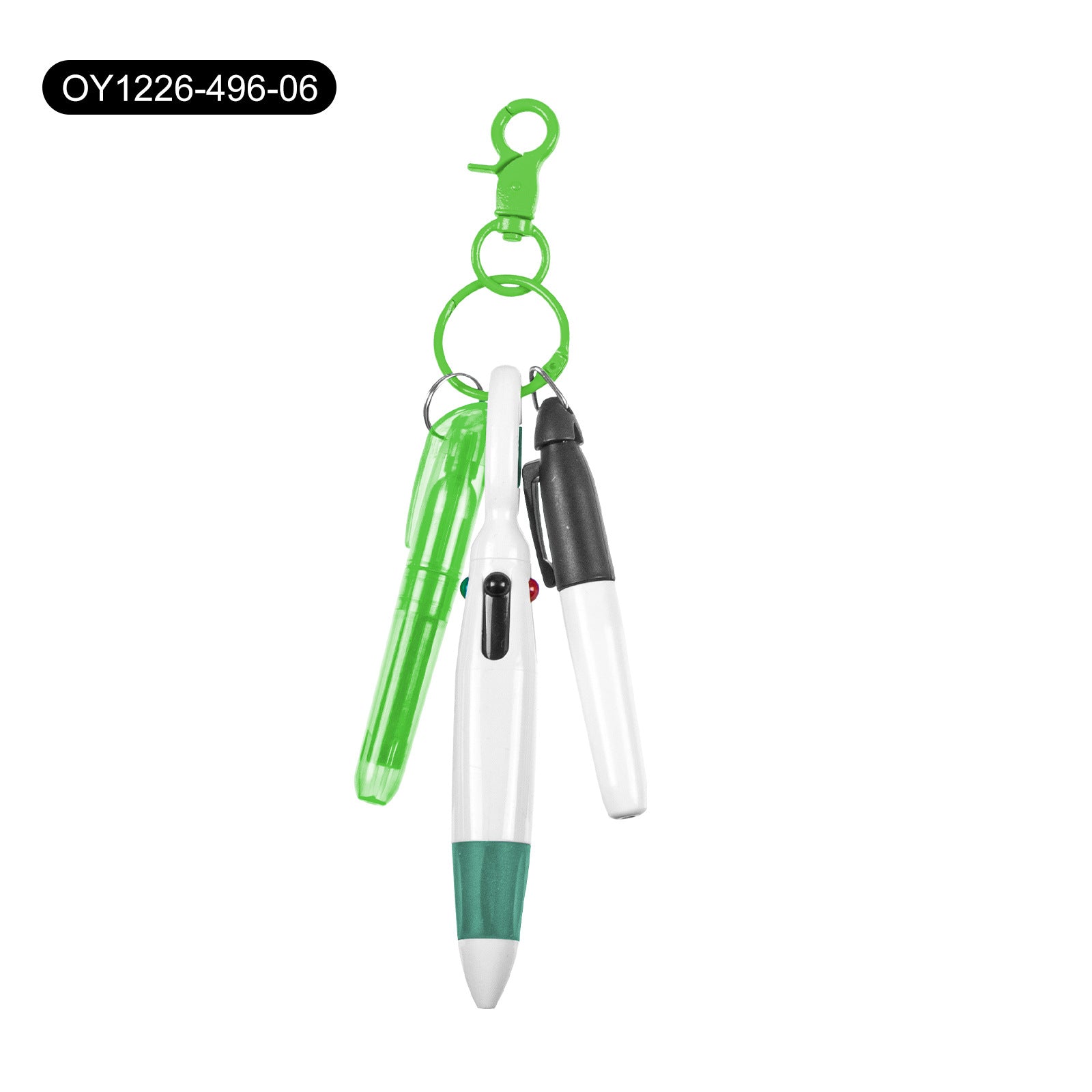 Wholesale Four Color Ballpoint Pen Mountaineering Clip Highlighter Set Keychains ACC-KC-DiGuo001