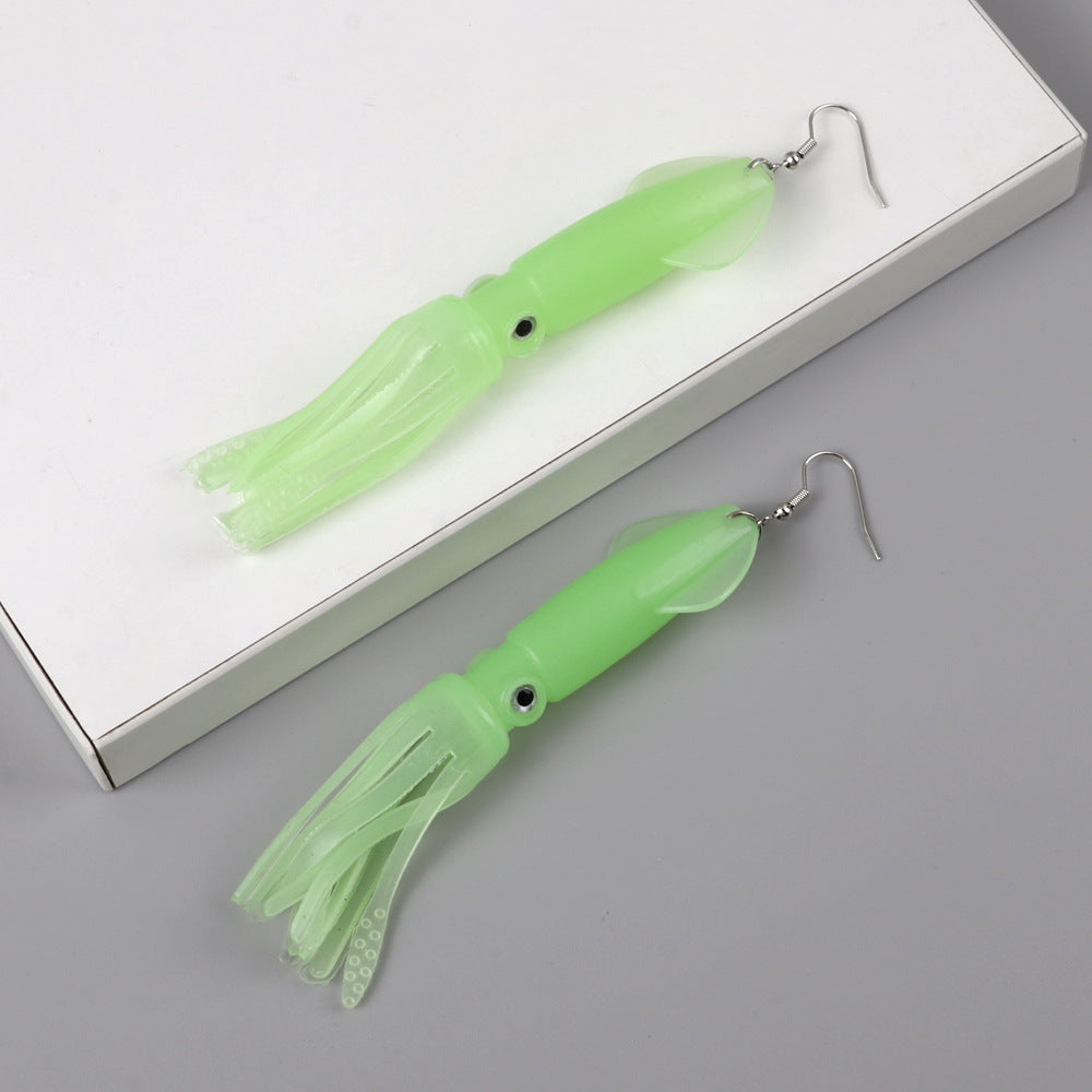 Wholesale squid squid pendant earrings