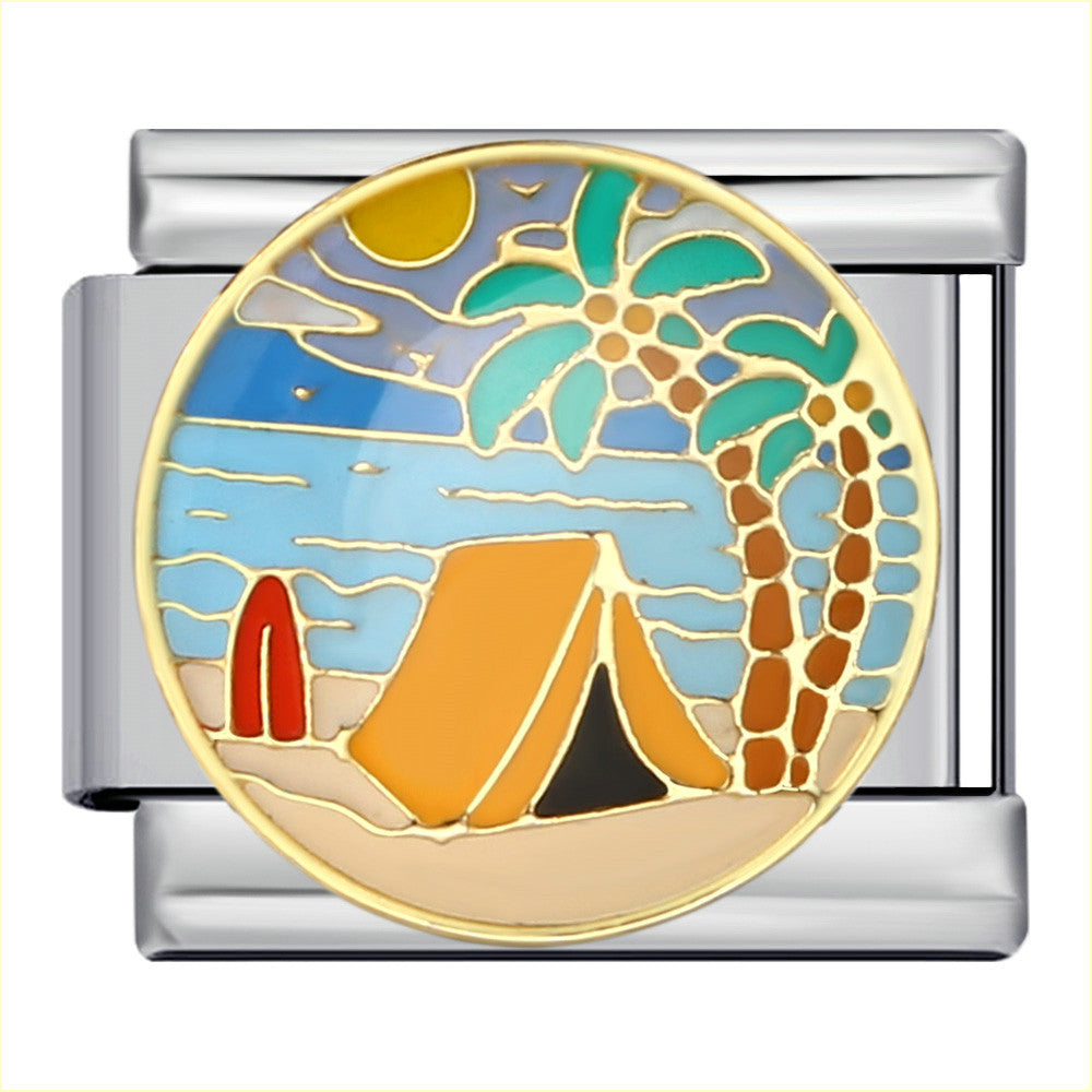 Wholesale Italian Charm Bracelet 9mm DIY Splicing Cute Creative Stainless Steel Composable Bracelet