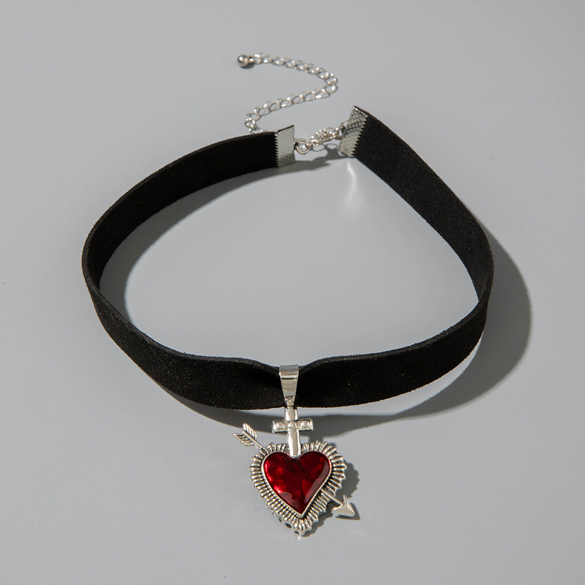 Wholesale Halloween Heart Cross Necklace