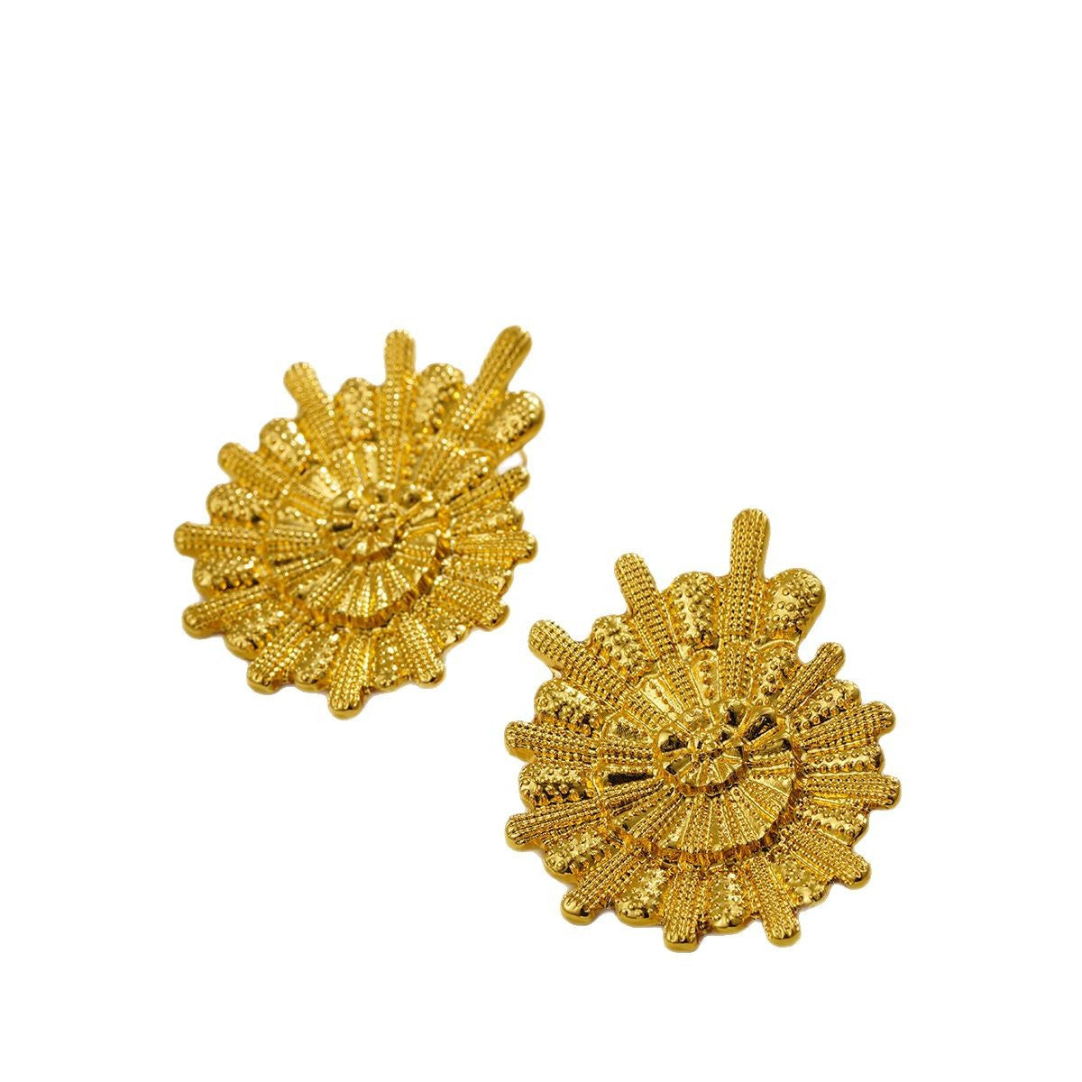 Wholesale  18K Gold Personality Exaggerated Large Earrings