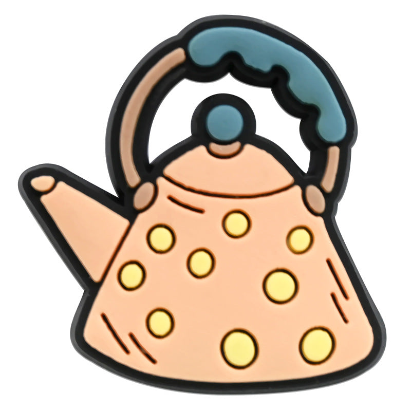 Wholesale Random 100pcs Cartoon Tableware Cups PVC Soft Rubber Shoe Buckle Decoration ACC-SC-RYY060