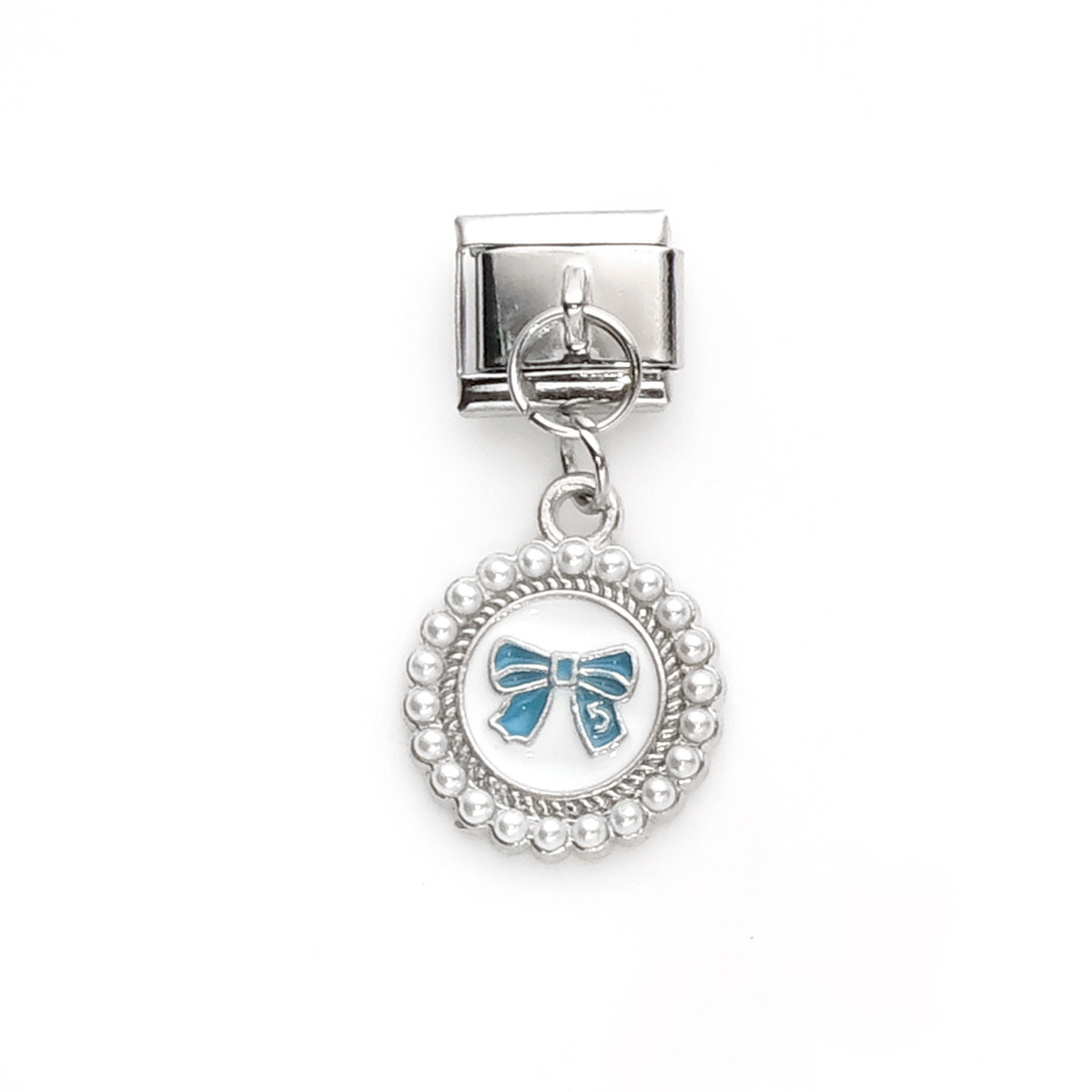 Wholesale 10pcs Italian Charm Bracelet 9mm DIY Splicing Heart Butterfly Pendant Stainless Steel Composable Bracelet