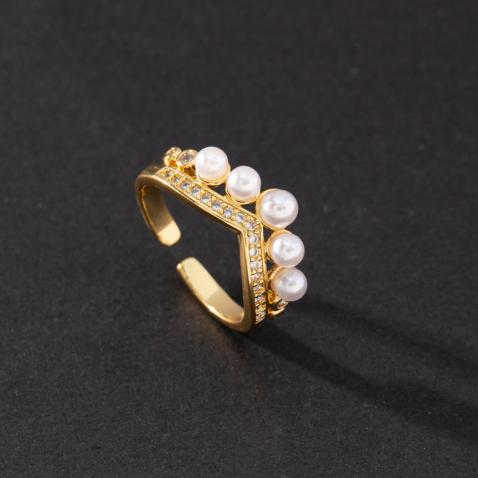 Wholesale Cute Open Ring Zircon Adjustable Rings ACC-RS-SY002