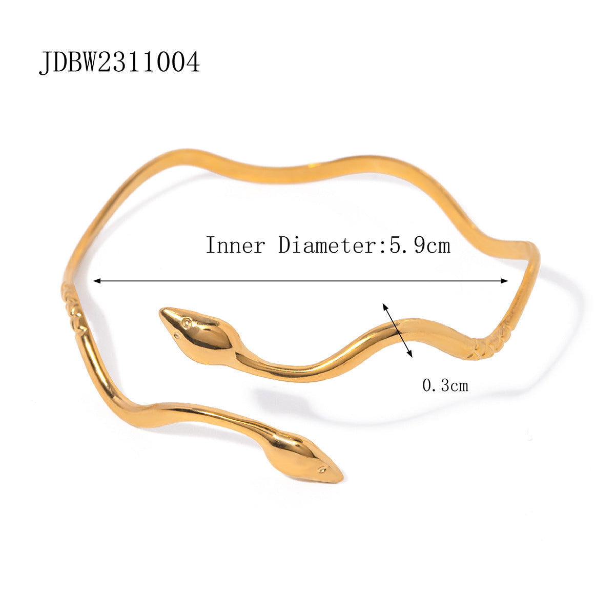 Wholesale 18k gold-plated stainless steel bracelet does not fade bracelet