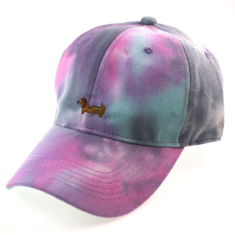 Wholesale Tie-dye Embroidered Coconut Tree Hat Baseball Cap ACC-HT-JiaTuo002