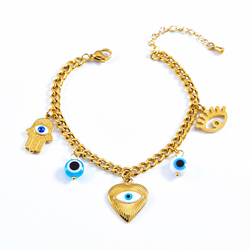 Wholesale  love eye accessories stainless steel  bracelet