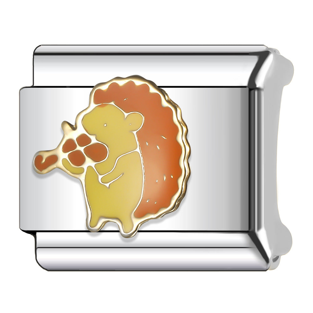 Wholesale Italian Charm Bracelet 9mm DIY Splicing Cute Pet Series Stainless Steel Composable Bracelet