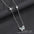 Wholesale light luxury blue butterfly necklace