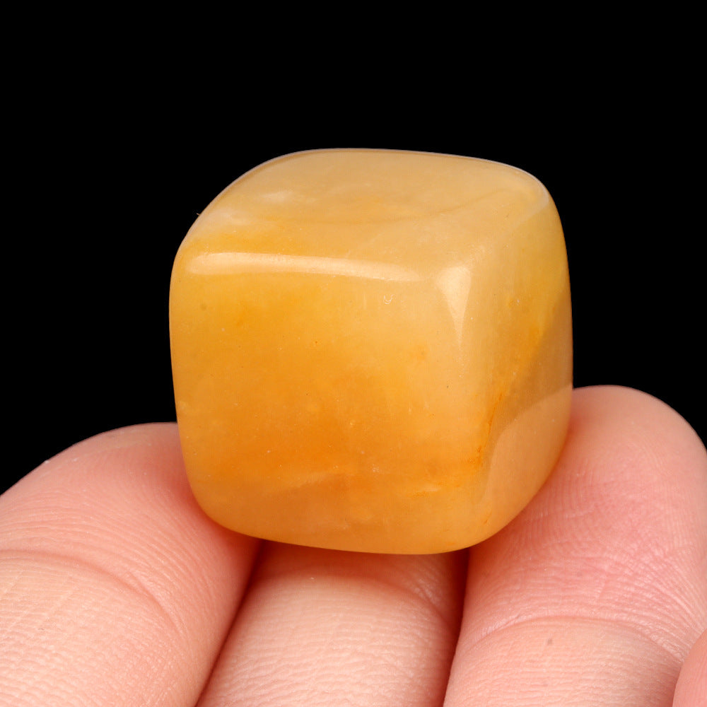 Wholesale No Hole 16mm Cube Colorful Crystal Stone Pendant ACC-PT-KeSuo002