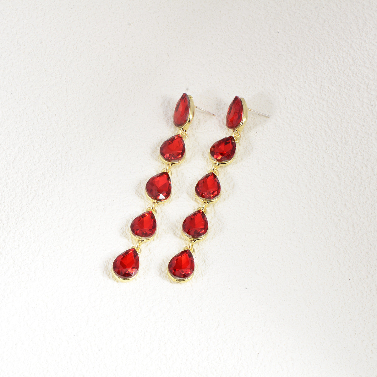 Wholesale Rhinestone Earrings Water Drop Long Luxury Earrings ACC-ES-YiN007