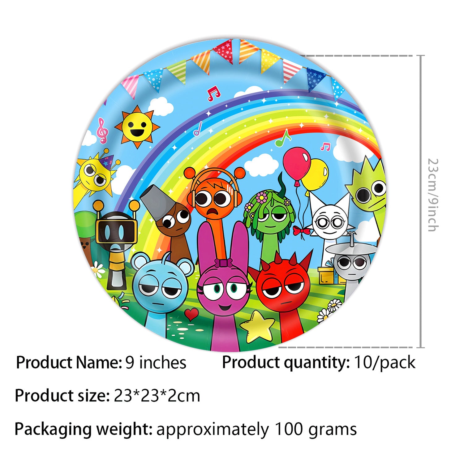 Wholesale Rhythm Box theme birthday party tableware supplies banner pull flag tablecloth cake decoration supplies