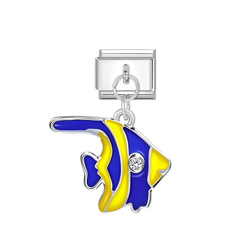 Wholesale  Italian Charm Bracelet 9mm DIY Animal Series   Creative Stainless Steel Composable Bracelet