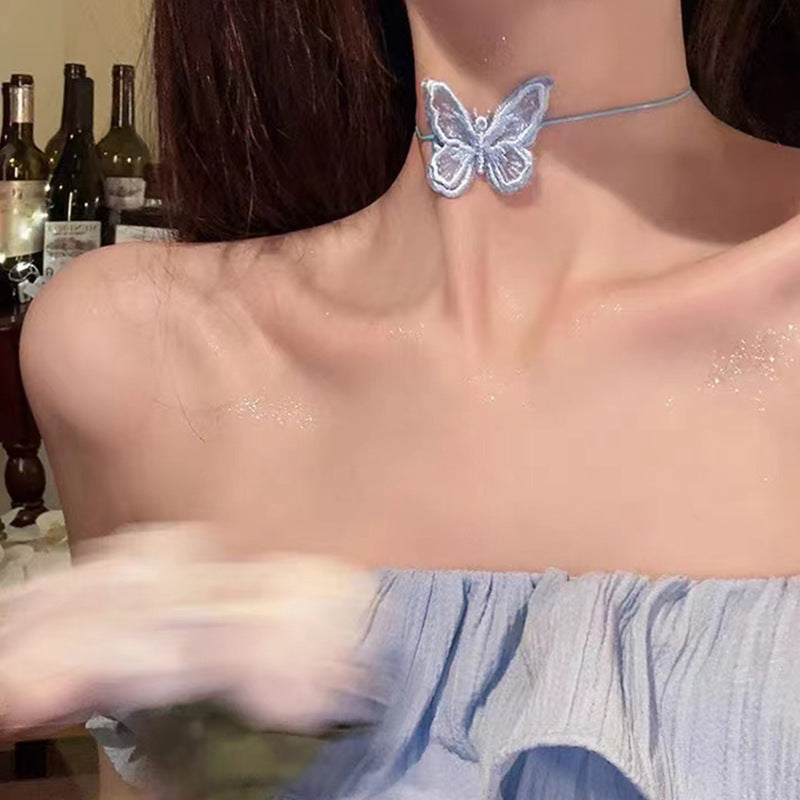 Wholesale Three-Dimensional Butterfly Necklace